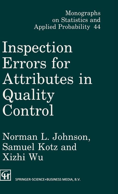Produktbild: Inspection Errors for Attributes in Quality Control