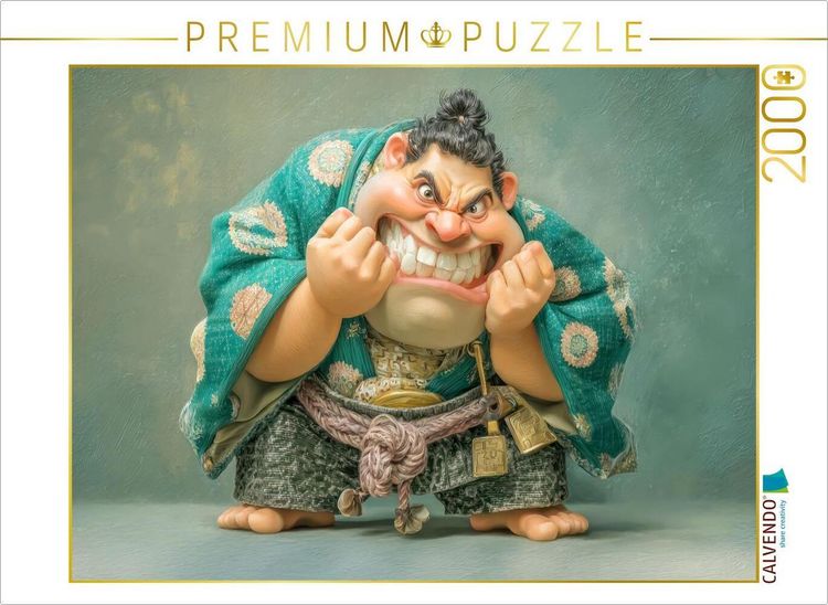 Produktbild: CALVENDO Puzzle Sumoringer Karikaturen | 2000 Teile Lege-Gr&ouml;&szlig;e 90x67cm Foto-Puzzle f&uuml;r gl&uuml;ckliche Stunden