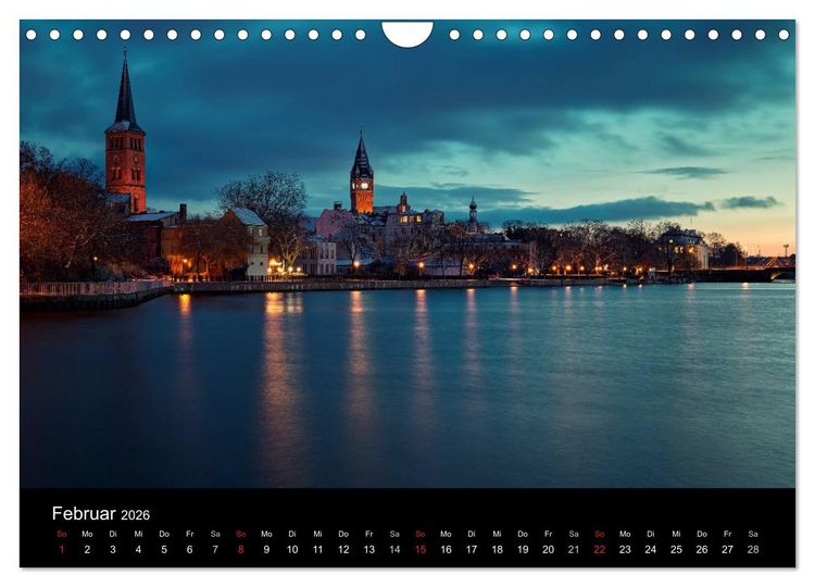 Produktbild: Berlin zwischen Tag und Nacht (Wandkalender 2026 DIN A4 quer), CALVENDO Monatskalender