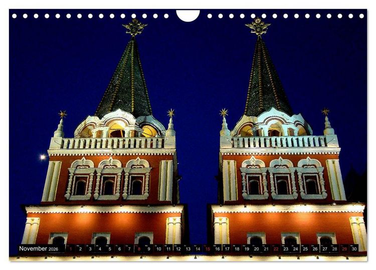 Produktbild: Weltmetropole Moskau (Wandkalender 2026 DIN A4 quer), CALVENDO Monatskalender
