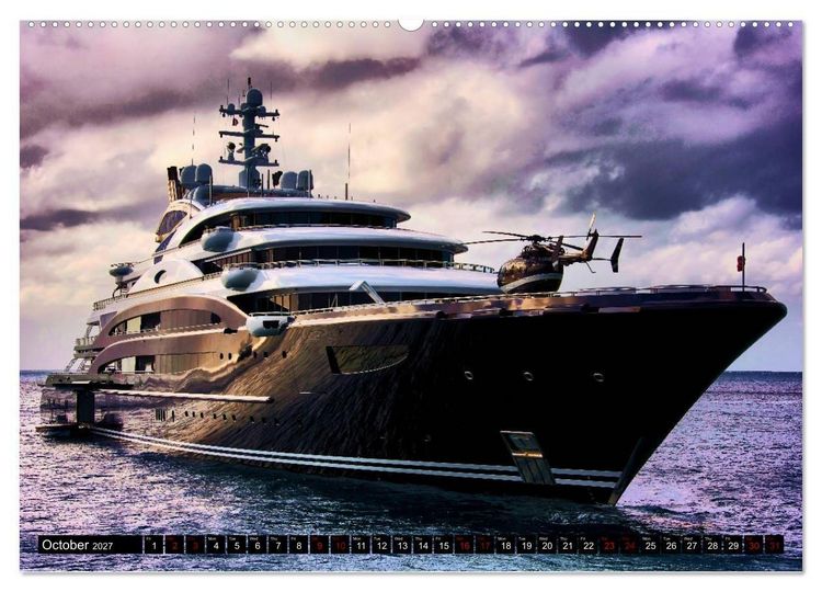 Produktbild: SUPERYACHTS (High Quality Premium Wall Calendar 2027 DIN A2 landscape),CALVENDO 12 Month Wall Calendar