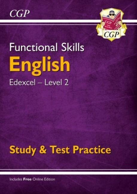 Produktbild: Functional Skills English: Edexcel Level 2 - Study & Test Practice