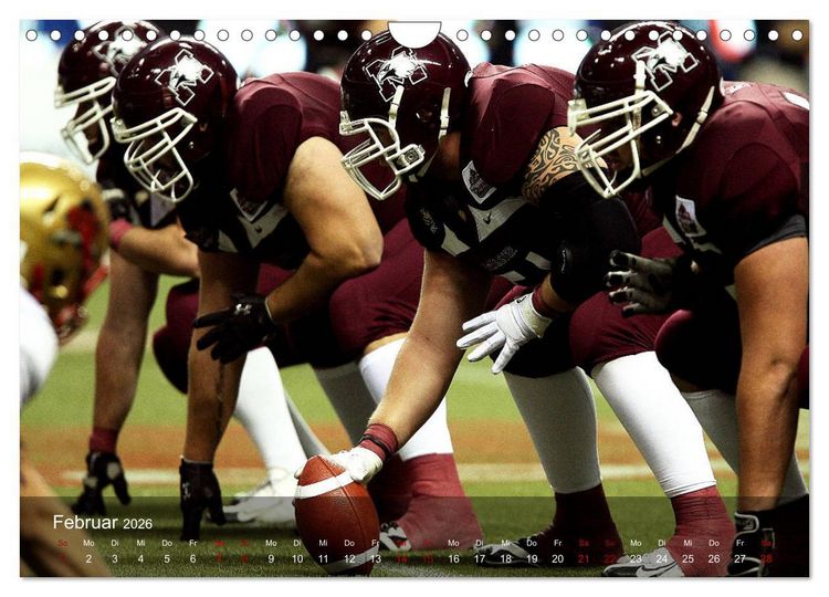 Produktbild: American Football - Touchdown (Wandkalender 2026 DIN A4 quer), CALVENDO Monatskalender