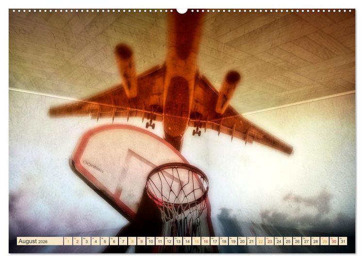 Produktbild: Basketball Liebe (hochwertiger Premium Wandkalender 2026 DIN A2 quer), Kunstdruck in Hochglanz