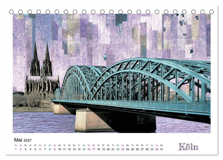 Produktbild: Stadtvisionen (Tischkalender 2027 DIN A5 quer), CALVENDO Monatskalender