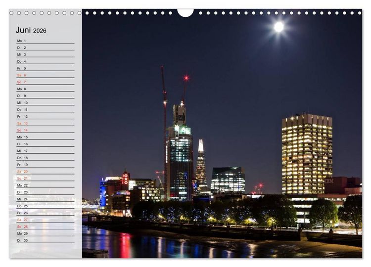 Produktbild: Wundervolles London (Wandkalender 2026 DIN A3 quer), CALVENDO Monatskalender