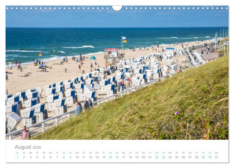 Produktbild: Sylt s&uuml;chtig (Wandkalender 2026 DIN A3 quer), CALVENDO Monatskalender