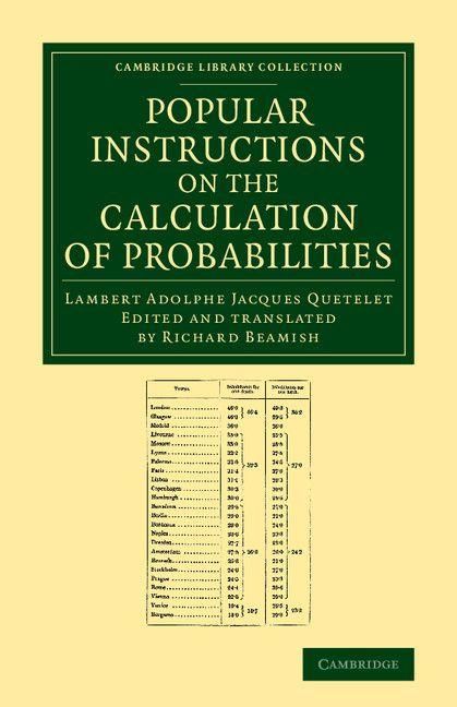 Produktbild: Popular Instructions on the Calculation of Probabilities