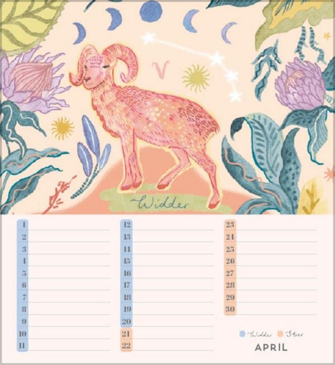 Produktbild: Geburtstagskalender Sternzeichen