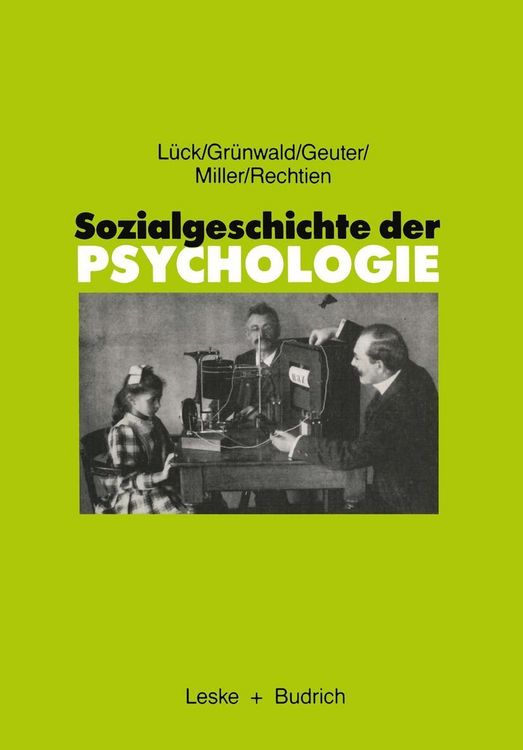 Produktbild: Sozialgeschichte der Psychologie