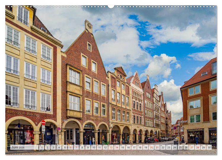 Produktbild: M&uuml;nster Impressionen (hochwertiger Premium Wandkalender 2026 DIN A2 quer), Kunstdruck in Hochglanz
