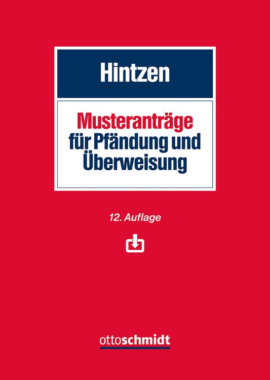 Produktbild: Musterantr&auml;ge f&uuml;r Pf&auml;ndung und &Uuml;berweisung