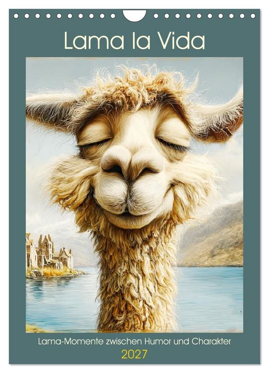 Produktbild: Lama la Vida. Lama-Momente zwischen Humor und Charakter (Wandkalender 2027 DIN A4 hoch), CALVENDO Monatskalender