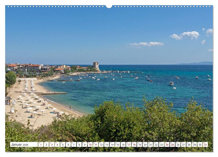 Produktbild: Chalkidiki - Urlaubsparadies in Nordgriechenland (hochwertiger Premium Wandkalender 2026 DIN A2 quer), Kunstdruck in Hochglanz