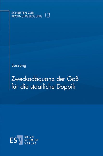 Produktbild: Zweckad&auml;quanz der GoB f&uuml;r die staatliche Doppik