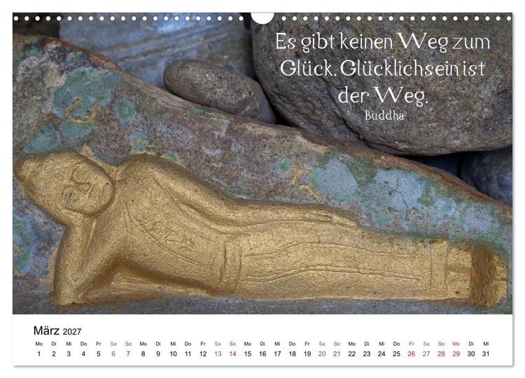 Produktbild: Reisefreu(n)de: Leben in Harmonie - buddhistische Zitate (Wandkalender 2027 DIN A3 quer), CALVENDO Monatskalender