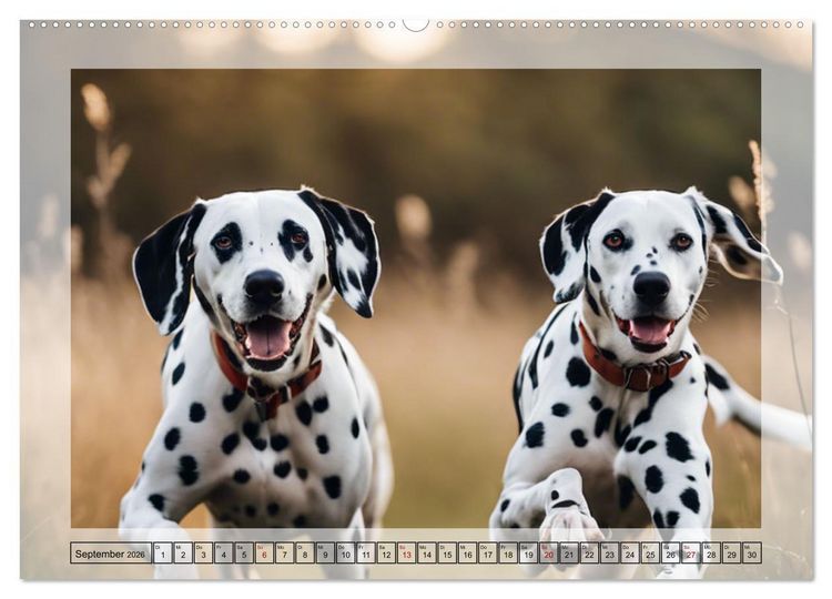 Produktbild: Dalmatiner - freundliche Temperamentsbolzen (Wandkalender 2026 DIN A2 quer), CALVENDO Monatskalender
