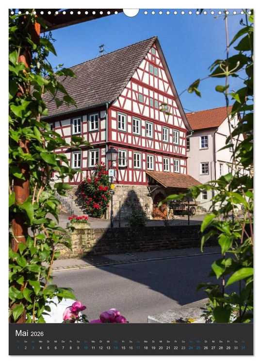 Produktbild: Str&uuml;mpfelbach - Fachwerkh&auml;user (Wandkalender 2026 DIN A3 hoch), CALVENDO Monatskalender