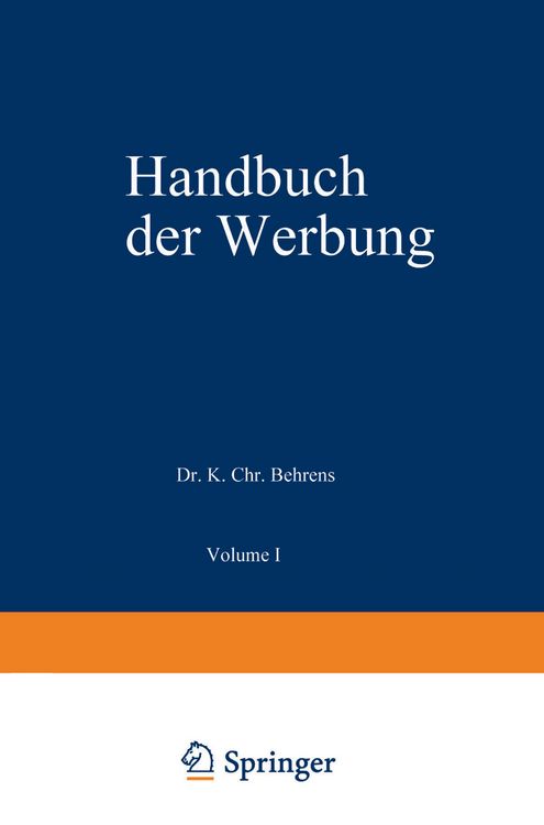 Produktbild: Handbuch der Werbung