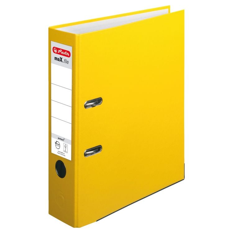 Produktbild: Herlitz Ordner maX.file protect A4 8cm gelb