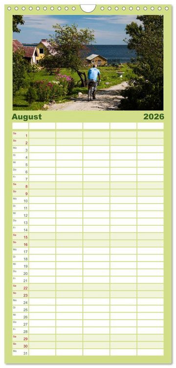 Produktbild: Familienplaner 2026 - Das Baltikum - Unterwegs in faszinierenden Kulturlandschaften mit 5 Spalten (Wandkalender, 21 x 45 cm) CALVENDO
