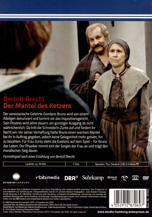 Produktbild: Der Mantel des Ketzers (DDR TV-Archiv)