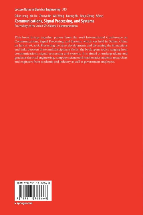 Produktbild: Communications, Signal Processing, and Systems