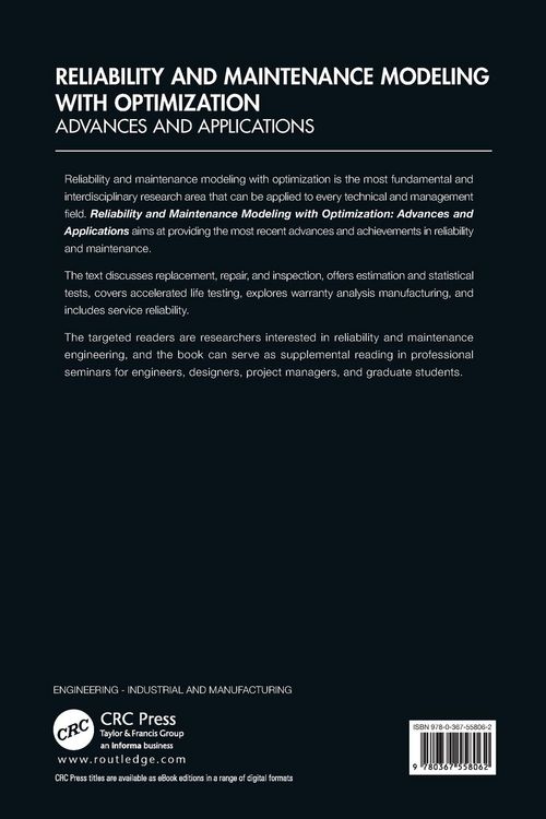 Produktbild: Reliability and Maintenance Modeling with Optimization