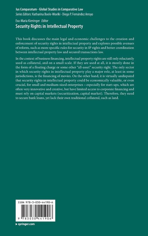Produktbild: Security Rights in Intellectual Property