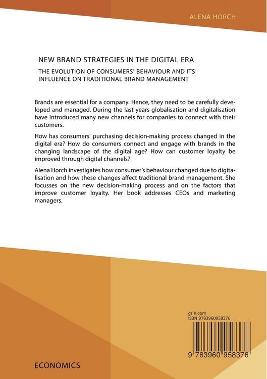 Produktbild: New Brand Strategies in the Digital Era. The Evolution of Consumers' Behaviour and its Influence on Traditional Brand Management