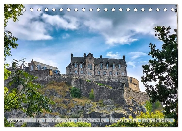 Produktbild: Mein Schottland - Architektur (Tischkalender 2026 DIN A5 quer), CALVENDO Monatskalender