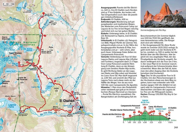 Produktbild: ROTHER Wanderf&uuml;hrer Patagonien und Feuerland. 53 Touren von kurzen Wanderungen bis zu mehrt&auml;gigen Trekking- und Hochtouren