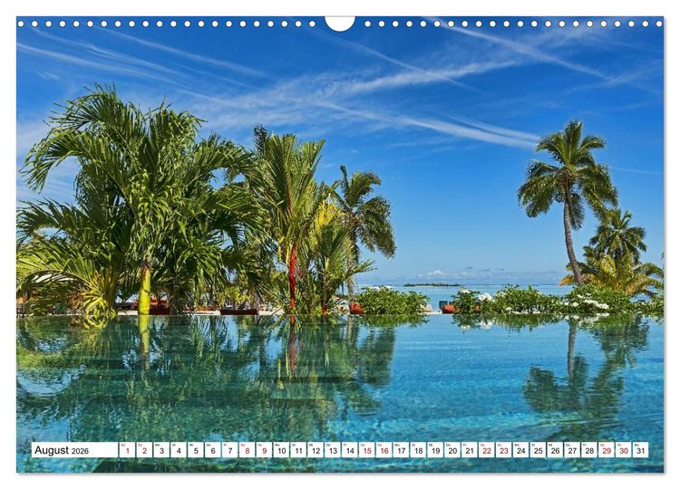 Produktbild: Reif f&uuml;r die S&uuml;dsee. Reise von Fidschi bis Bora Bora (Wandkalender 2026 DIN A3 quer), CALVENDO Monatskalender