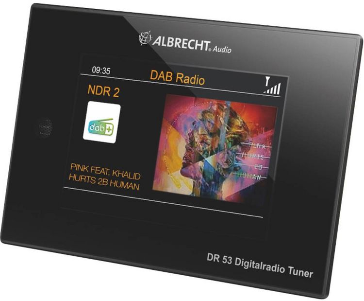 Produktbild: Albrecht DR 53 DAB+/UKW/Bluetooth Tischradio DAB, DAB+, UKW Inkl. Fernbedienung, Spotify Schwarz