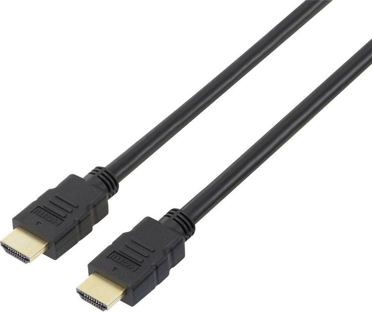 Produktbild: SpeaKa Professional HDMI Anschlusskabel HDMI-A Stecker, HDMI-A Stecker 10.00m Schwarz SP-7870112 Audio Return Channel, vergoldete
