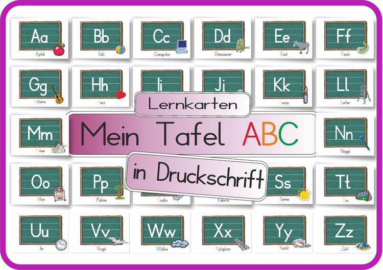 Produktbild: Mein Tafel ABC in Druckschrift