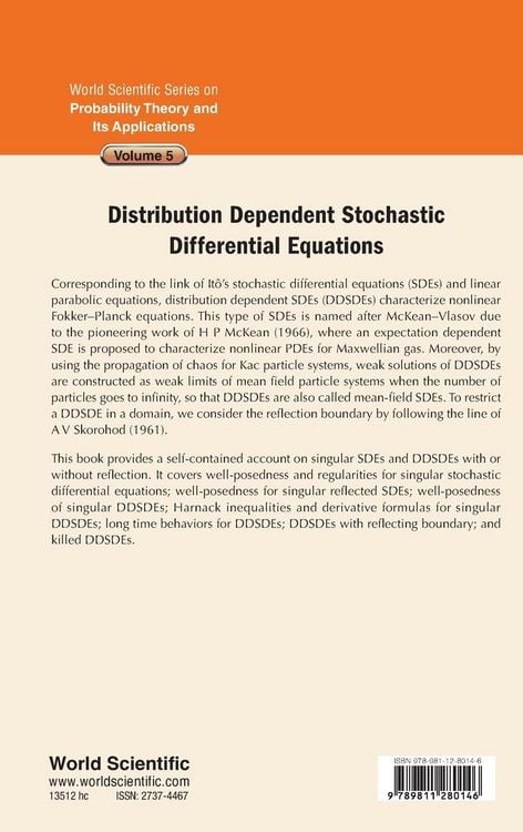 Produktbild: Distribution Dependent Stochastic Differential Equations