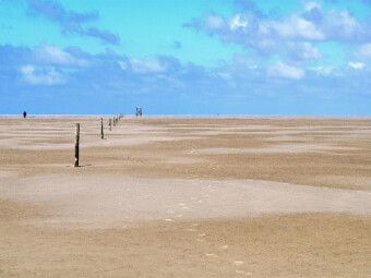 Produktbild: CALVENDO Puzzle Wege im Sand - Westerhever Nordsee | 1000 Teile Lege-Gr&ouml;&szlig;e 64x48cm Foto-Puzzle f&uuml;r gl&uuml;ckliche Stunden