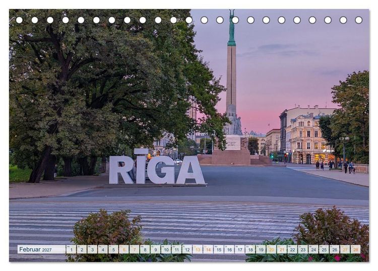 Produktbild: Nordischer Glanz &ndash; Tallinn - Riga - Vilnius (Tischkalender 2027 DIN A5 quer), CALVENDO Monatskalender