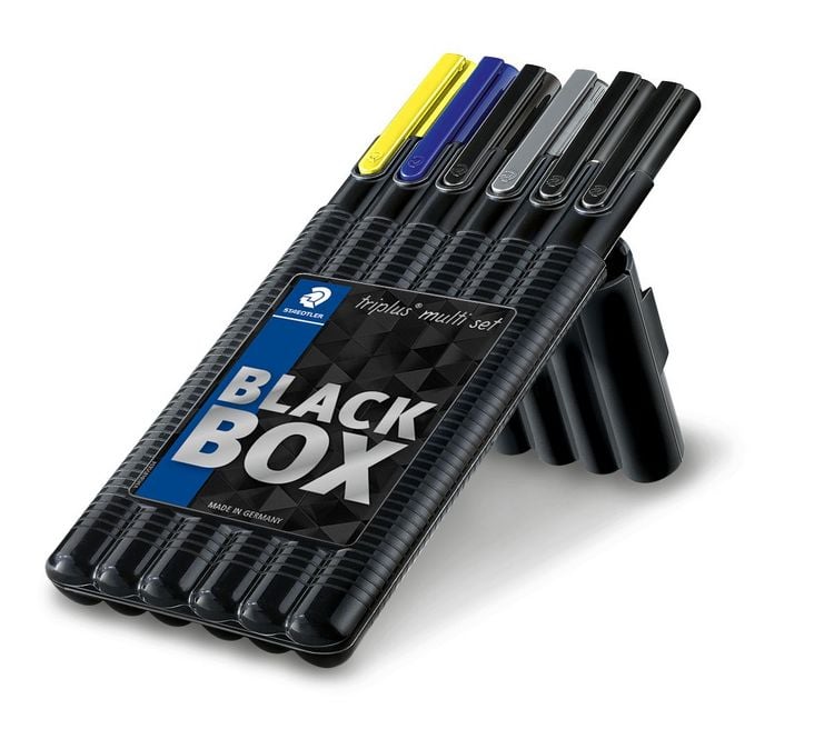 Produktbild: STAEDTLER Fineliner triplus&reg; Black Box 6er Set