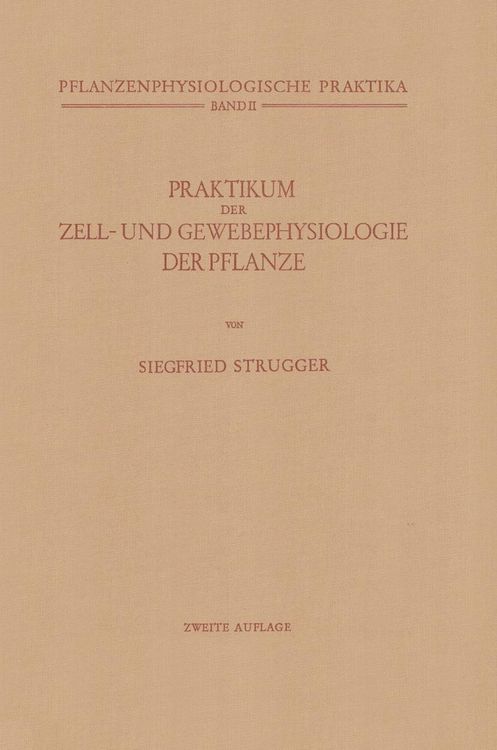 Produktbild: Praktikum der Zell- und Gewebephysiologie der Pflanze