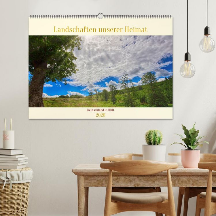 Produktbild: Landschaften unserer Heimat (Wandkalender 2026 DIN A2 quer), CALVENDO Monatskalender