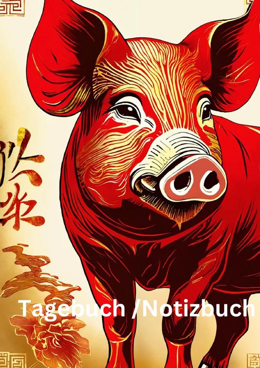 Produktbild: Tagebuch / Notizbuch Chinesische Tierkreis Schwein