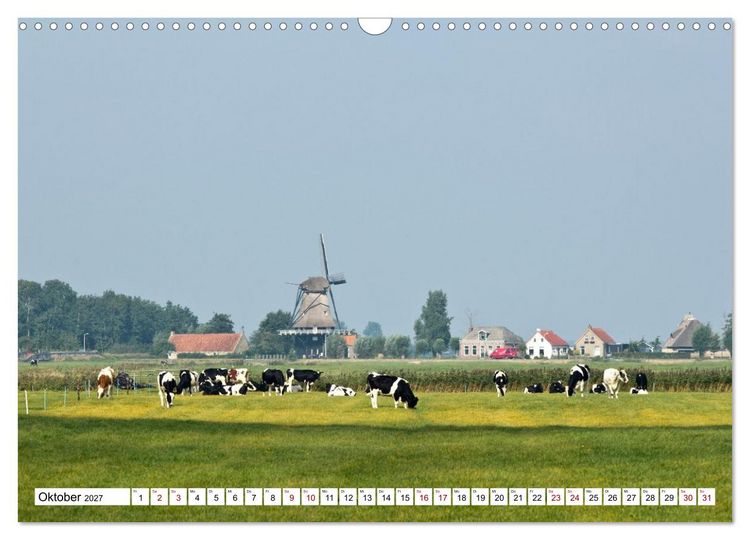 Produktbild: Hausbooturlaub Niederlande - Friesland und Groningen (Wandkalender 2027 DIN A3 quer), CALVENDO Monatskalender