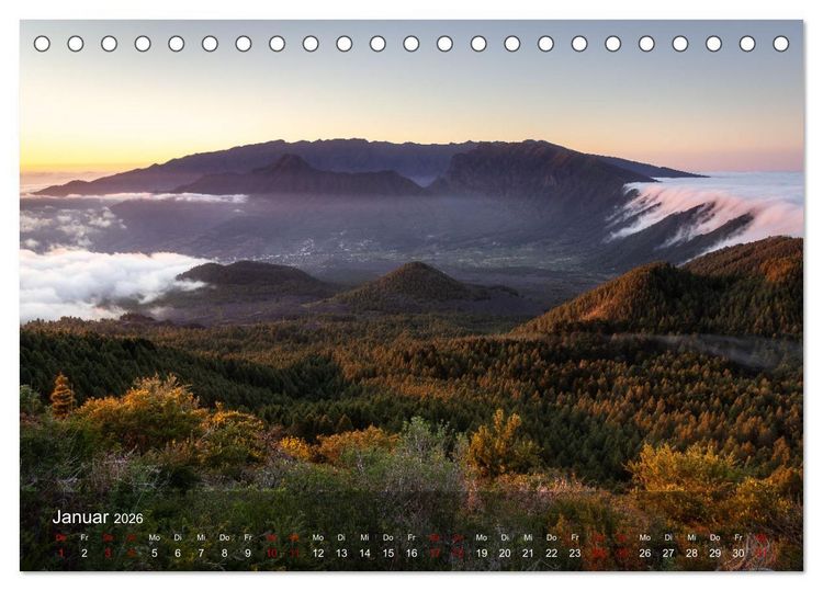 Produktbild: La Palma - La Isla Bonita (Tischkalender 2026 DIN A5 quer), CALVENDO Monatskalender