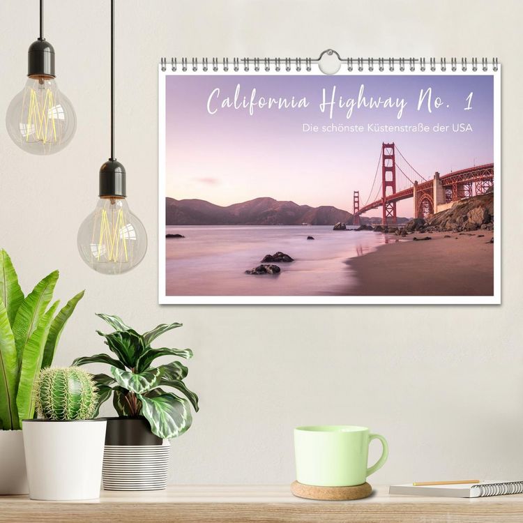 Produktbild: California Highway No. 1 - Die sch&ouml;nste K&uuml;stenstra&szlig;e der USA (Wandkalender 2026 DIN A4 quer), CALVENDO Monatskalender