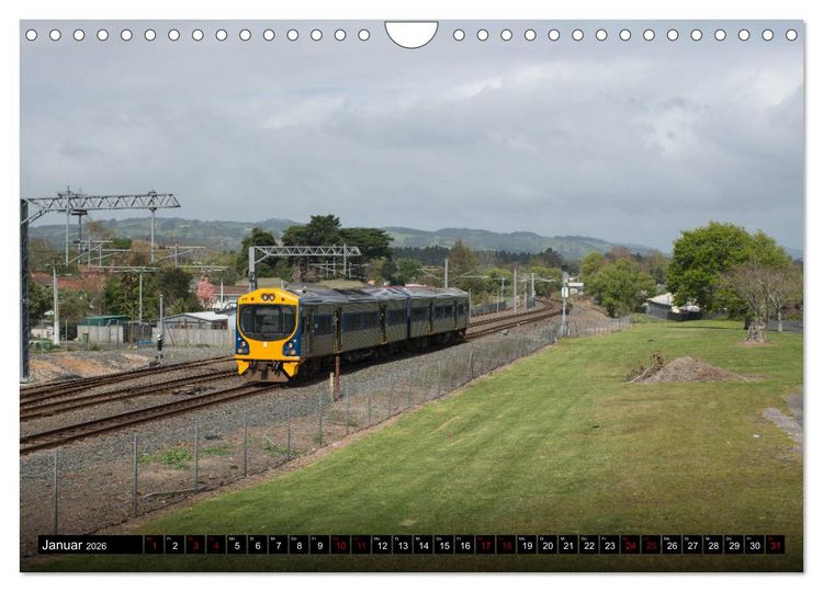 Produktbild: Eisenbahn in Neuseeland (Wandkalender 2026 DIN A4 quer), CALVENDO Monatskalender