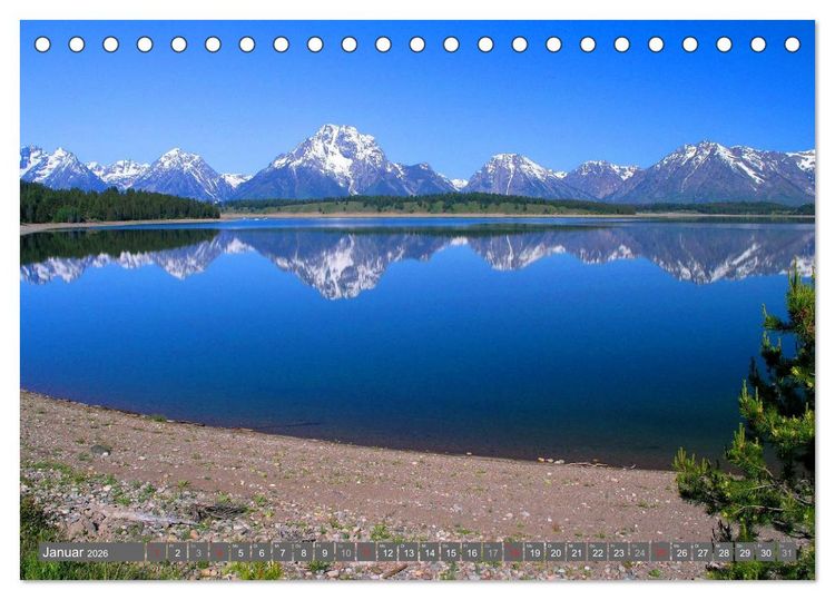 Produktbild: Wyoming &bull; Impressionen (Tischkalender 2026 DIN A5 quer), CALVENDO Monatskalender