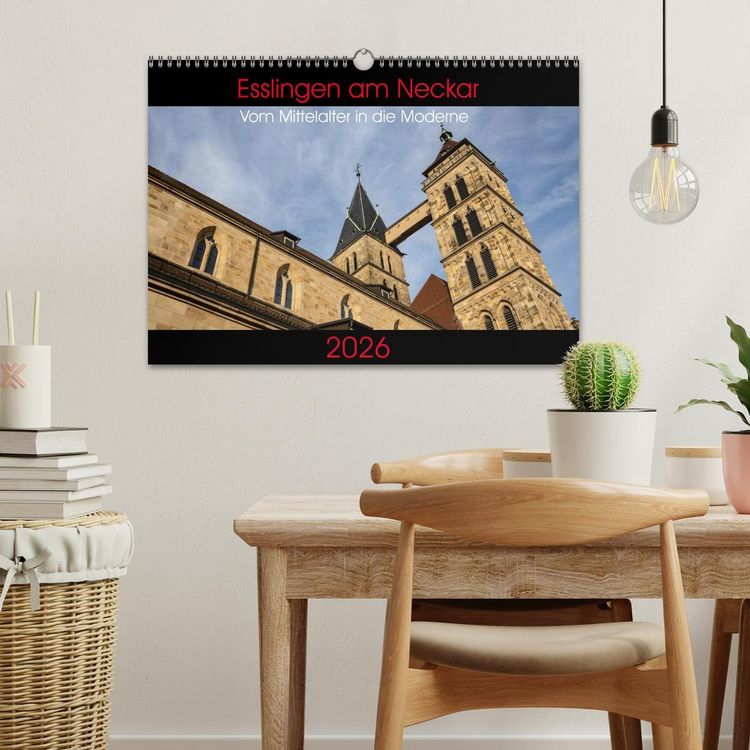 Produktbild: Esslingen am Neckar - Vom Mittelalter in die Moderne (Wandkalender 2026 DIN A3 quer), CALVENDO Monatskalender