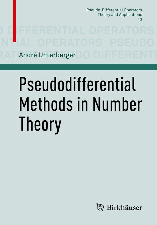 Produktbild: Pseudodifferential Methods in Number Theory